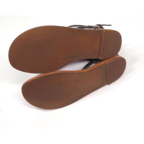 Cole Haan Flora Black Leather Adjustable Toe Sandals Slingback Women 7 - Picture 8 of 9